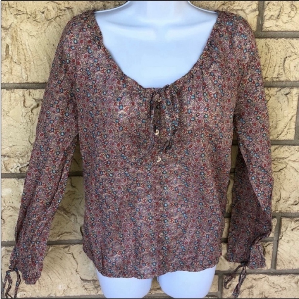 Eye Candy Retro Vintage Style Top Sheer Tunic Med